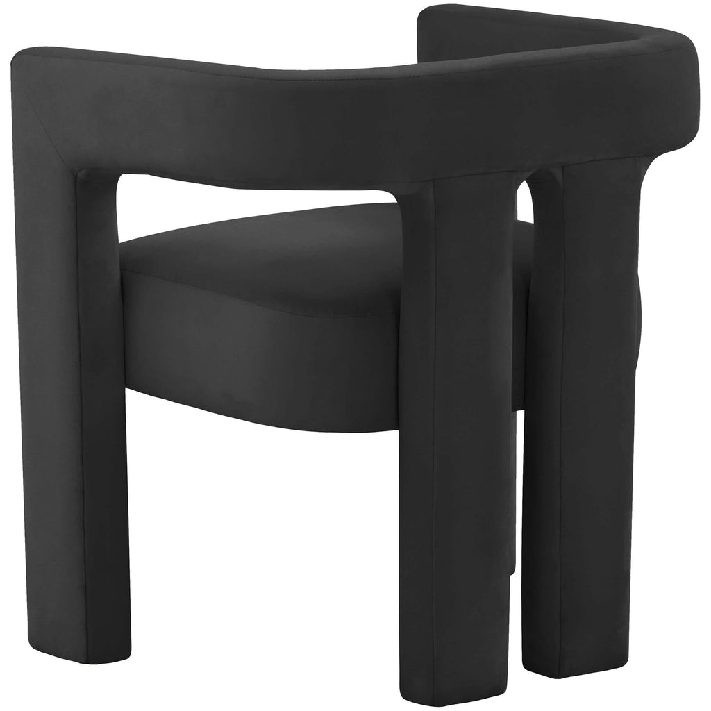 Sloane Velvet Chair Black High Fashion Home