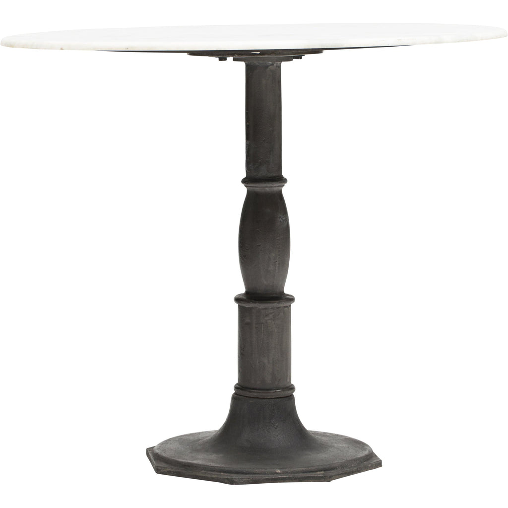 Round marble bistro cheap table