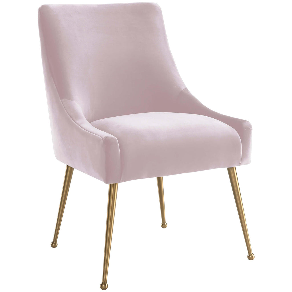 Blush and deals gold dining chairs