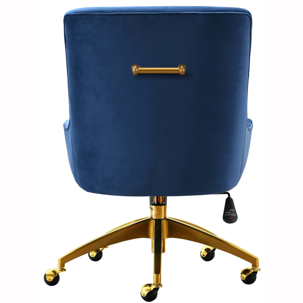 Navy gold office discount chair