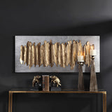 Lev Metal Wall Decor, Silver-Accessories-High Fashion Home