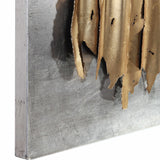 Lev Metal Wall Decor, Silver-Accessories-High Fashion Home