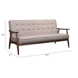 Rocky Sofa, Putty-Furniture - Sofas-High Fashion Home