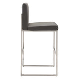 Genoa Bar Stool, Gray-Furniture-High Fashion Home