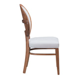 Regents Dining Chair, Walnut & Light Gray, Set of 2-Furniture - Dining-High Fashion Home