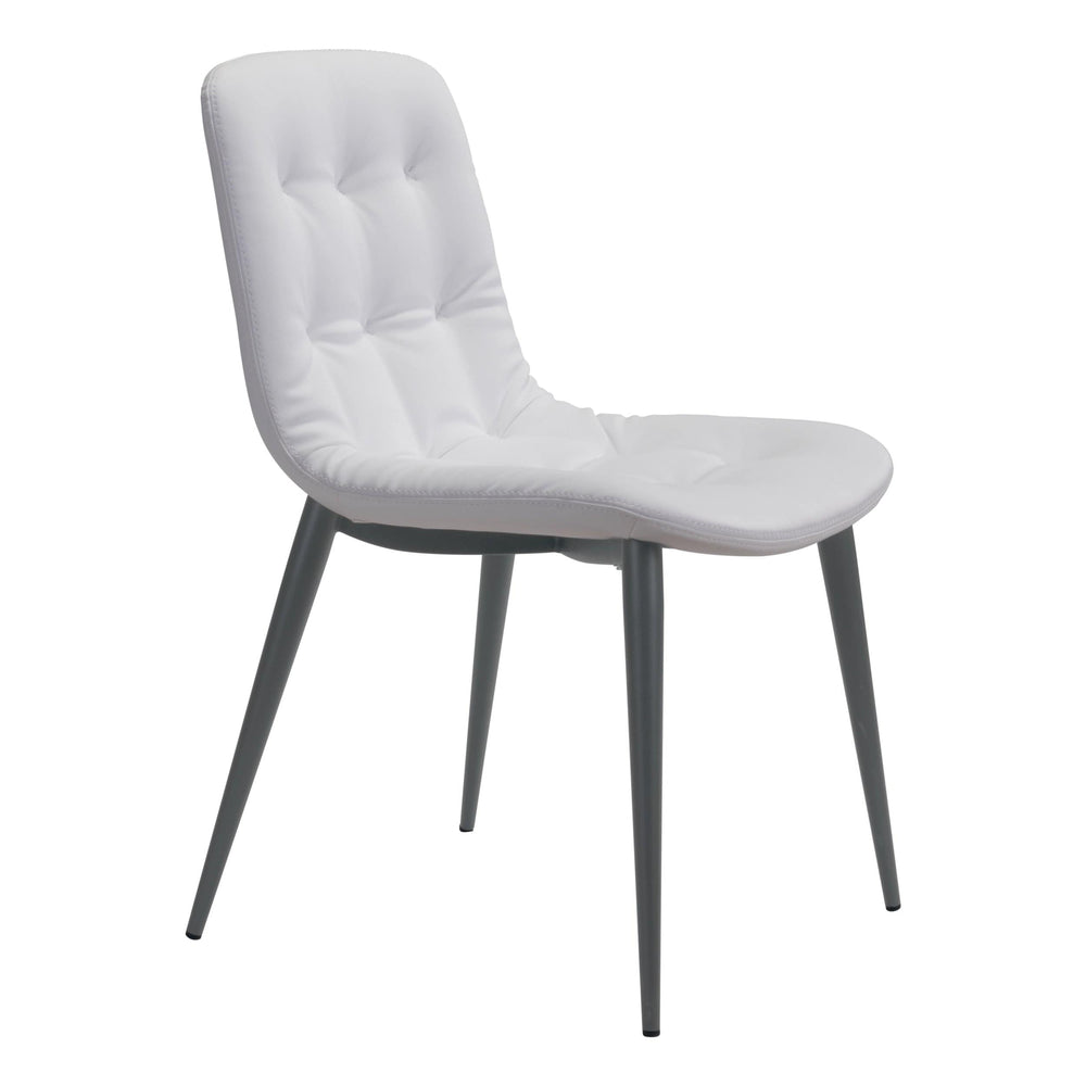 Tangiers Dining Chair, White, Set of 2-Furniture - Dining-High Fashion Home