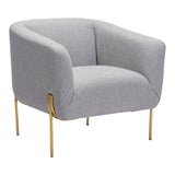 Micaela Armchair, Gray-Furniture - Chair-High Fashion Home