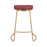 Bree Counter Stool, Burgundy, Set of 2