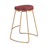 Bree Counter Stool, Burgundy, Set of 2