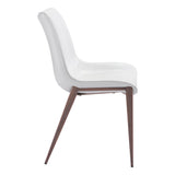 Magnus Dining Chair, White, Set of 2-Furniture - Dining-High Fashion Home