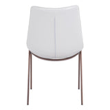 Magnus Dining Chair, White, Set of 2-Furniture - Dining-High Fashion Home