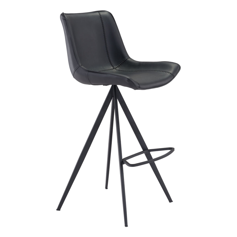 Aki Barstool, Black, Set of 2