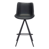 Aki Barstool, Black, Set of 2