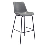 Byron Bar Stool, Gray-Furniture-High Fashion Home