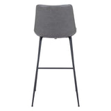 Byron Bar Stool, Gray-Furniture-High Fashion Home