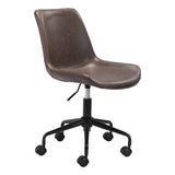 Byron Office Chair, Brown-Furniture - Office-High Fashion Home