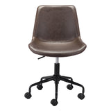 Byron Office Chair, Brown-Furniture - Office-High Fashion Home