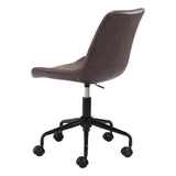 Byron Office Chair, Brown-Furniture - Office-High Fashion Home