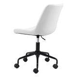 Byron Office Chair, White-Furniture - Office-High Fashion Home