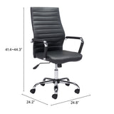 Primero Office Chair, Black-Furniture - Office-High Fashion Home