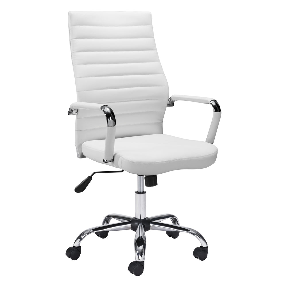 Primero Office Chair, White-Furniture - Office-High Fashion Home