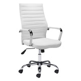 Primero Office Chair, White-Furniture - Office-High Fashion Home