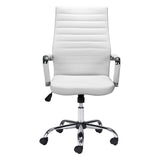 Primero Office Chair, White-Furniture - Office-High Fashion Home