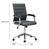 Liderato Office Chair, Black-Furniture - Office-High Fashion Home