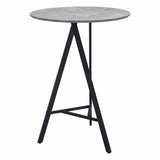 Metz Bar Table, Gray-Furniture - Accent Tables-High Fashion Home