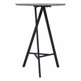 Metz Bar Table, Gray-Furniture - Accent Tables-High Fashion Home