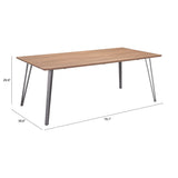 Perpignan Dining Table, Brown-Furniture - Dining-High Fashion Home