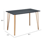 Deus Counter Table, Black-Furniture - Accent Tables-High Fashion Home