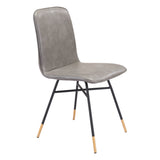 Var Dining Chair, Gray, Set of 2-Furniture - Dining-High Fashion Home