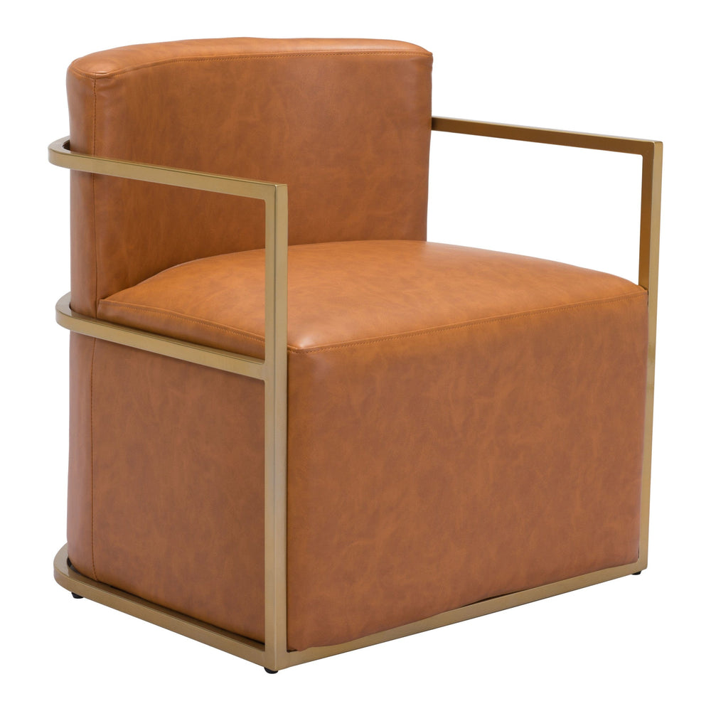 Xander Chair, Brown-Furniture - Chair-High Fashion Home