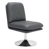 Rory Swivel Chair, Gray-Furniture - Chair-High Fashion Home