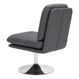 Rory Swivel Chair, Gray-Furniture - Chair-High Fashion Home