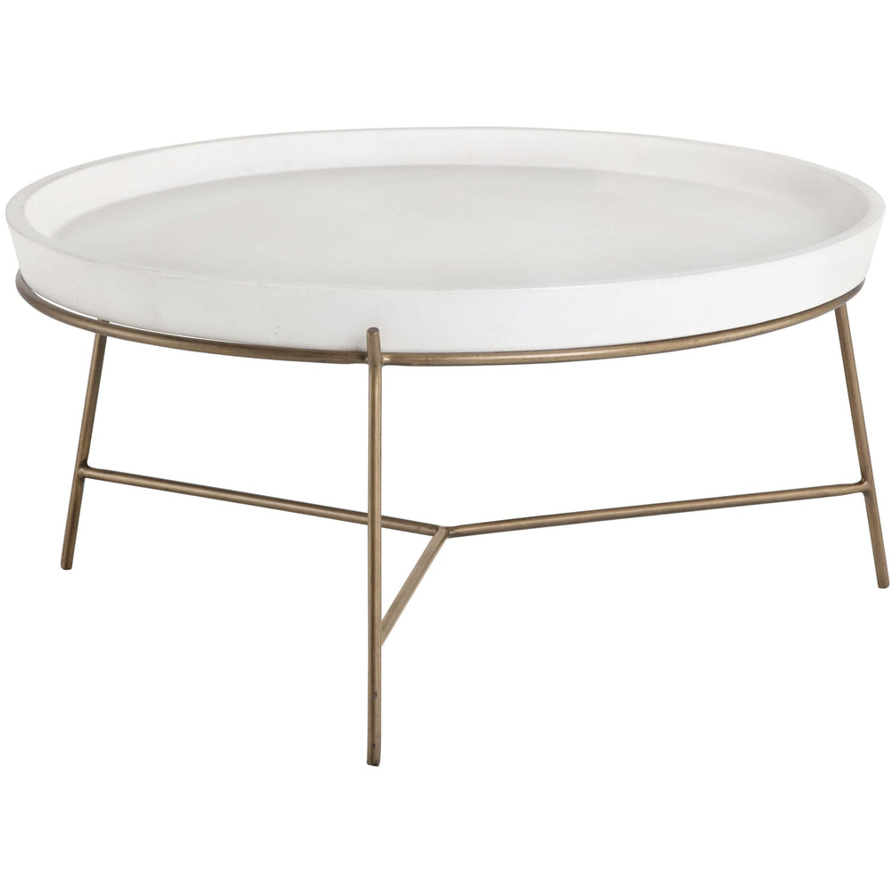 Remy Coffee Table, White-Furniture - Accent Tables-High Fashion Home