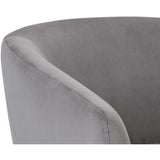 Treviso Swivel Chair, Antonio Charcoal-Furniture - Chairs-High Fashion Home