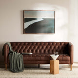 Williams Leather Sofa, Washed Chocolate