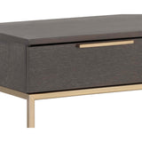 Rebel Console Table w/Drawers, Charcoal Grey