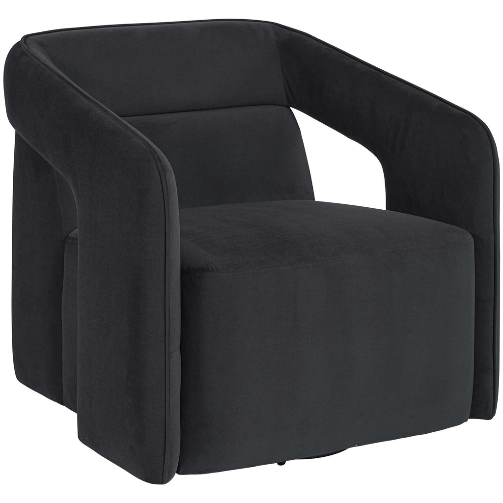 Kendrick Swivel Chair, Abbington Black – High Fashion Home