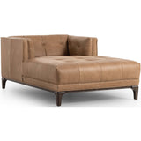 Dylan Leather Chaise, Palermo Drift