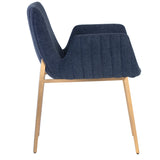 Lucano Arm Chair, Belfast Navy-Furniture - Chairs-High Fashion Home