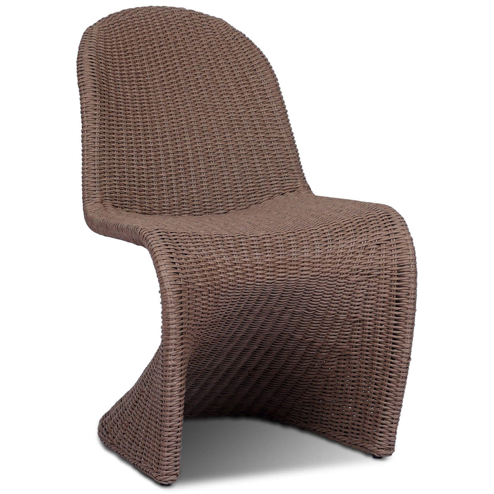 Portia Outdoor Dining Chair, Tanned Weave