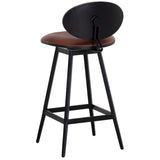 Ember Swivel Counter Stool, Bravo Cognac-Furniture - Chairs-High Fashion Home