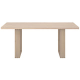 Thanus 72" Rectangular Dining Table, Light Oak-Furniture - Dining-High Fashion Home