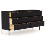 Trey 7 Drawer Dresser, Black Wash-Furniture - Storage-High Fashion Home