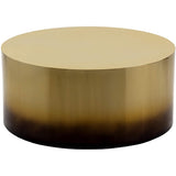 Frida Coffee Table, Gold Black Ombre-Furniture - Accent Tables-High Fashion Home