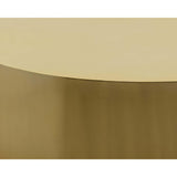 Frida Coffee Table, Gold Black Ombre-Furniture - Accent Tables-High Fashion Home