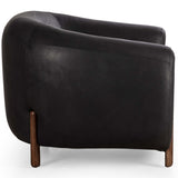 Lyla Leather Chair, Heirloom Black-Furniture - Chairs-High Fashion Home